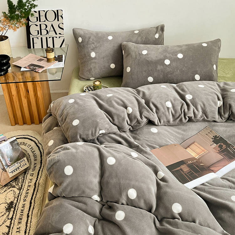 具カバーセット シングル ダブル ベッド用品 掛け布団カバー 敷きカバー グレー グリーン ブルー ベー..