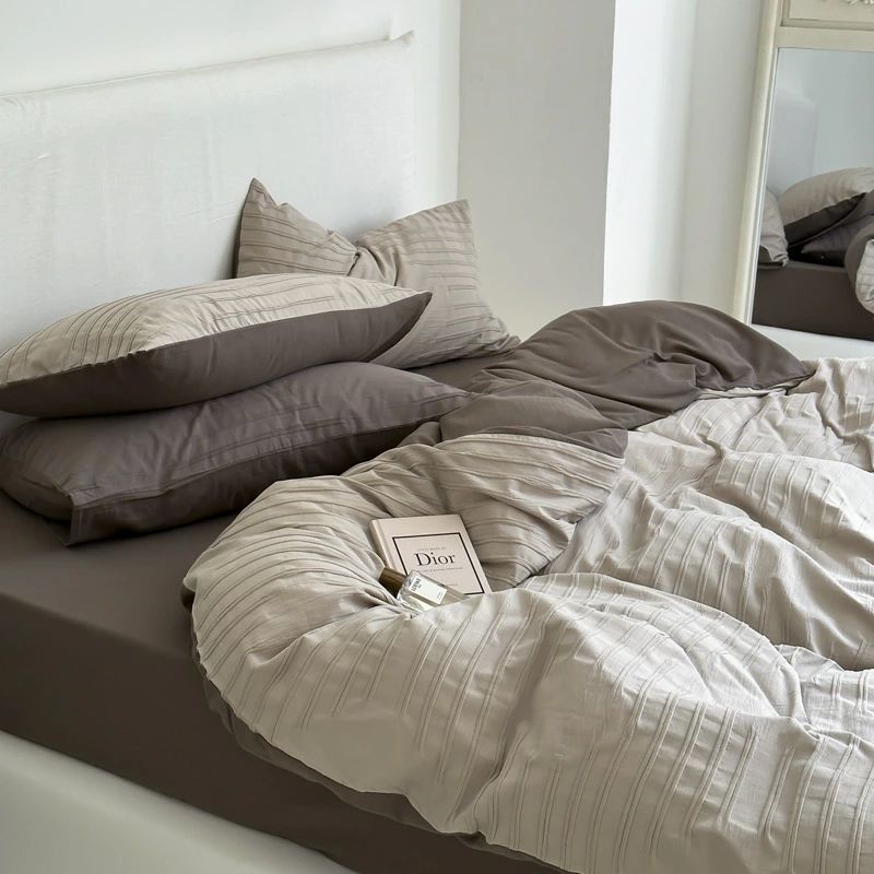 バーセット フラットシーツ ボックスシーツ 丸洗いOK 安心 清潔 柔らか 四季通用 寝具 大人 インテリア..