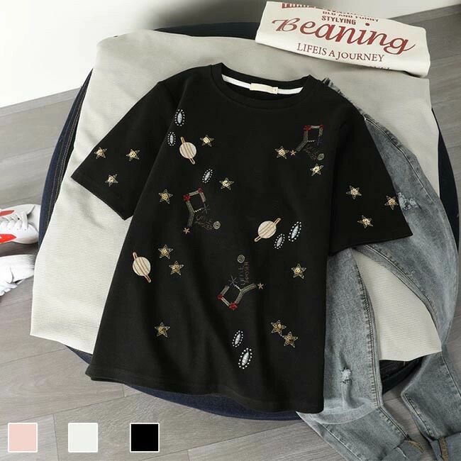 楽天市場】星柄（サイズ（S/M/L）L）（Tシャツ・カットソー｜トップス