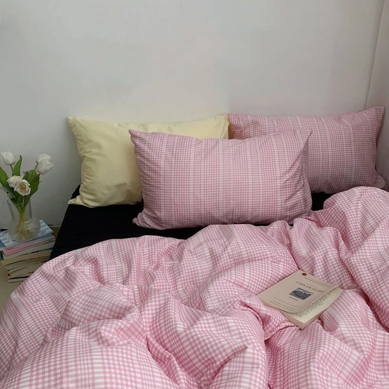 ins風 ダブル 枕カバー 丸洗いOK 安心 清潔 柔らか 四季通用 お洒落 寝具 寝室 大人可愛い 新生活 ベッ..