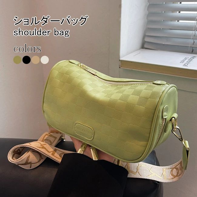 ッグ 大容量 2way ファスナー カバン 通勤 デート 旅行 ファッションバッグ カジュアル グリーン ブラック ベージュ アイボリー