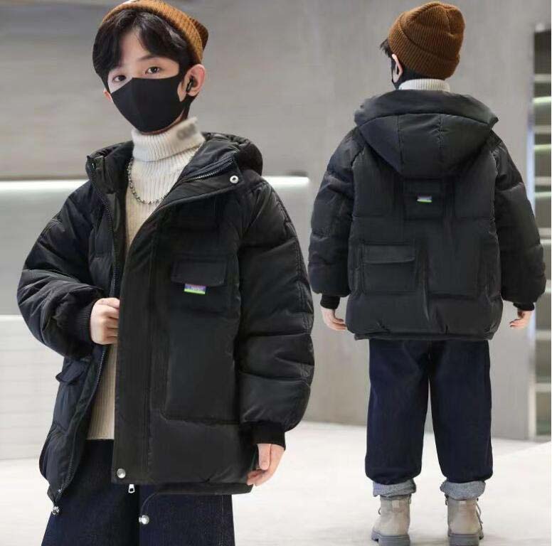 Other - い カジュアル 通学 防風 冬服 キッズ服 防寒 通園 お出かけ 大きいサイズ 防寒抜群 120-170 オフホワイト ブラック