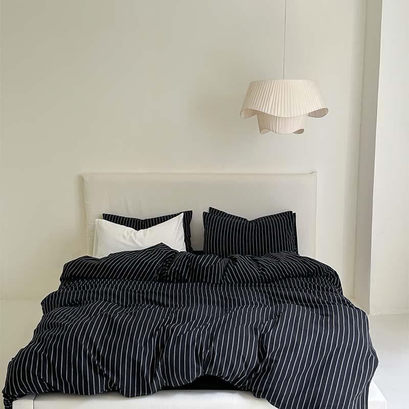 ル ダブル クイーン 寝具カバーセット 枕カバー 春用 寝具 洗濯 四季通用 お洒落 寝室 丸洗いOK 優しい..