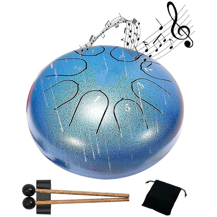 ガーデン用 レインドラム 6インチ 8音 ドラム レインチャイム 防水 スチールタンド 雨 屋外用  ...