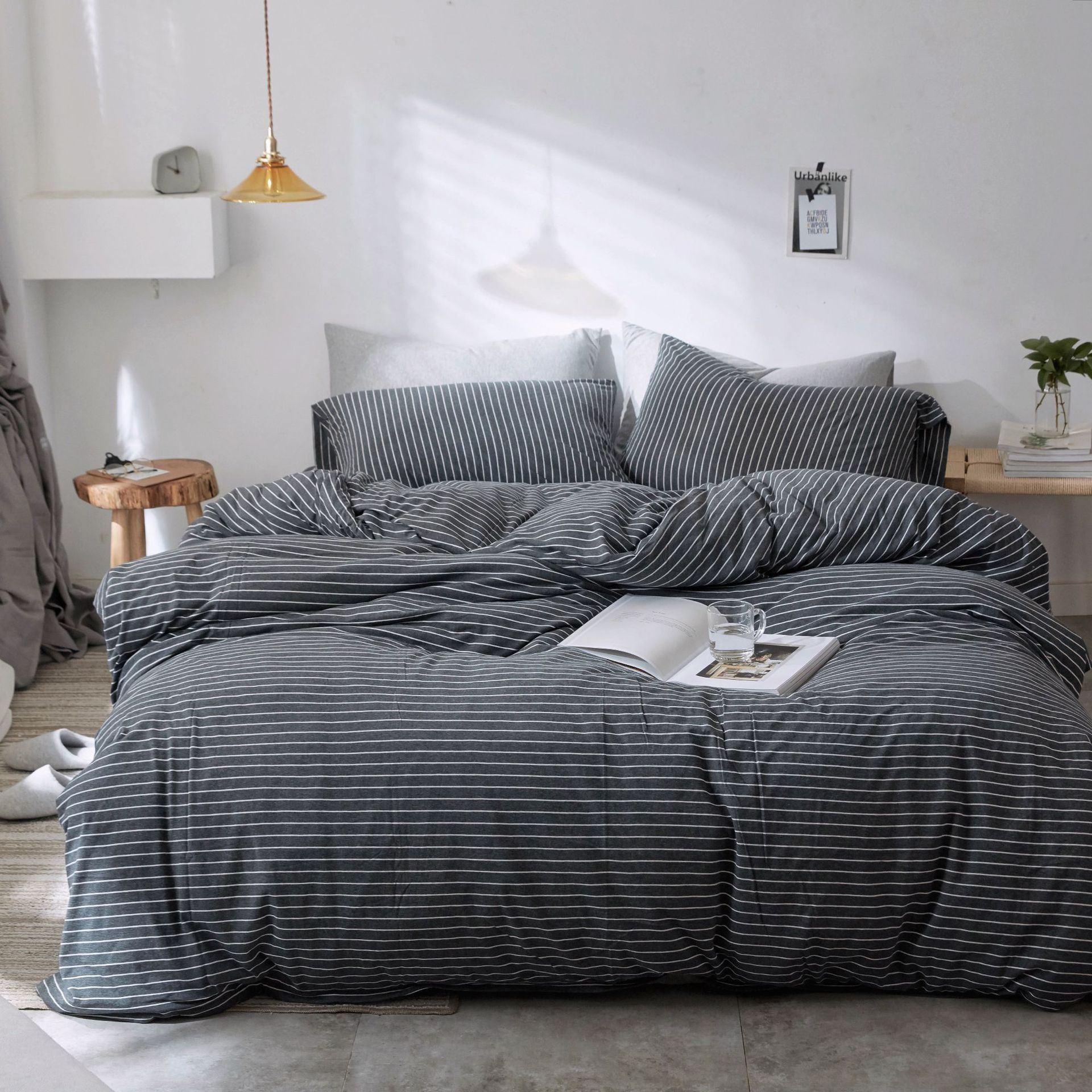 り 掛け布団カバー 枕カバー 四季通用 お洒落 寝具 寝室 清潔 通気 柔らか ベッドシーツ 新生活 ベッド用品 掛けカバーセット