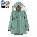 ス ジャケット ポンチョ風 秋冬 大きいサイズ モッズ コート レディース 裏起毛 中綿ジャケット 裏ボア ポンチョコート 送料無料