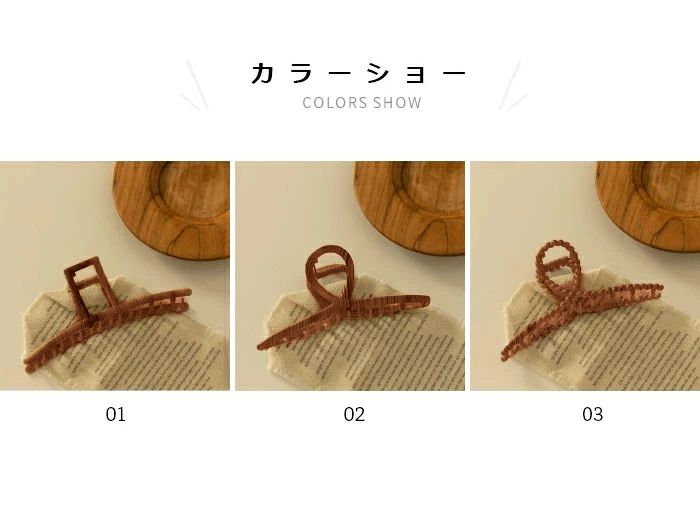 バンスクリップ バレッタ おしゃれ シンプル 木目 ヘアアクセサリー 髪飾り プレゼント 誕生日 ギフト 贈り物 春新作 2