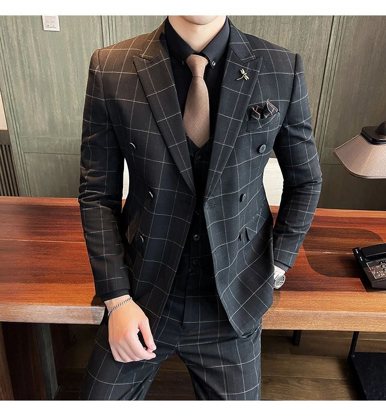 会 フォーマル セレモニースーツ 出張 カジュアル 着痩せ 通勤 ジャケット＋パンツ+ベスト 入学式 結婚式 忘年会 晩餐会 紳士服