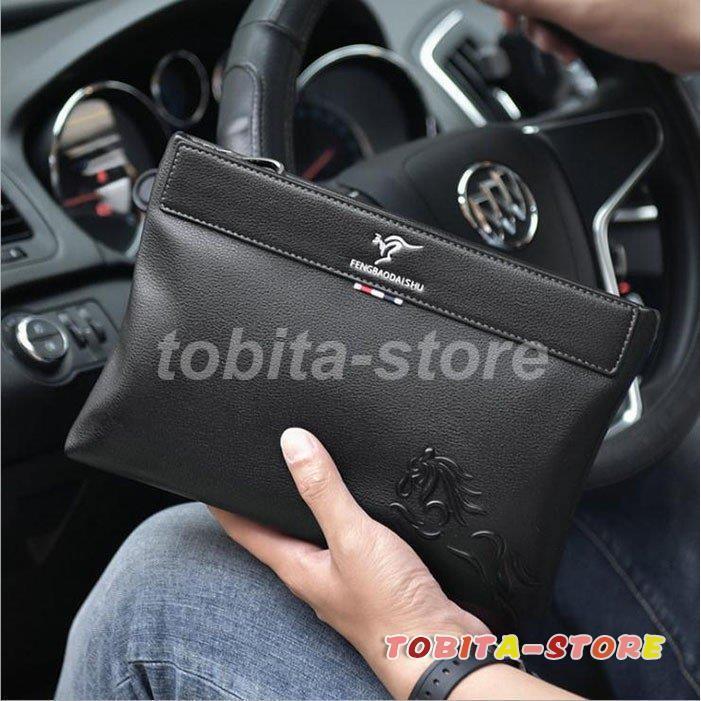 ハンドバッグ メンズ 黒 クラッチバッグ セカンドバッグ おしゃれ フォーマル 通勤 通学 小さめ ビジネ..