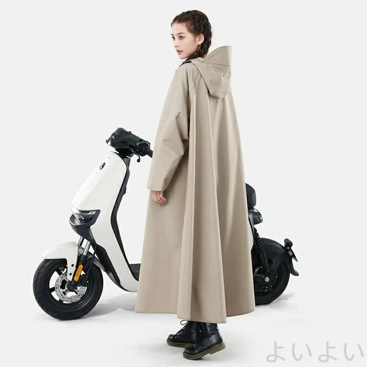 男女兼用 レディース メンズ 自転車 レインポンチョ ロング 大きいサイズ 防風 撥水 防水 梅雨対策 バイク 原付 ポンチョ カッパ