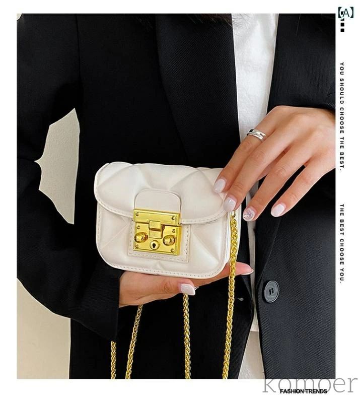 ショルダー 精巧 ボディバッグ クロス ファッション 韓国 小さめ チェーン ミニ 普段使い バッグ(4.0)