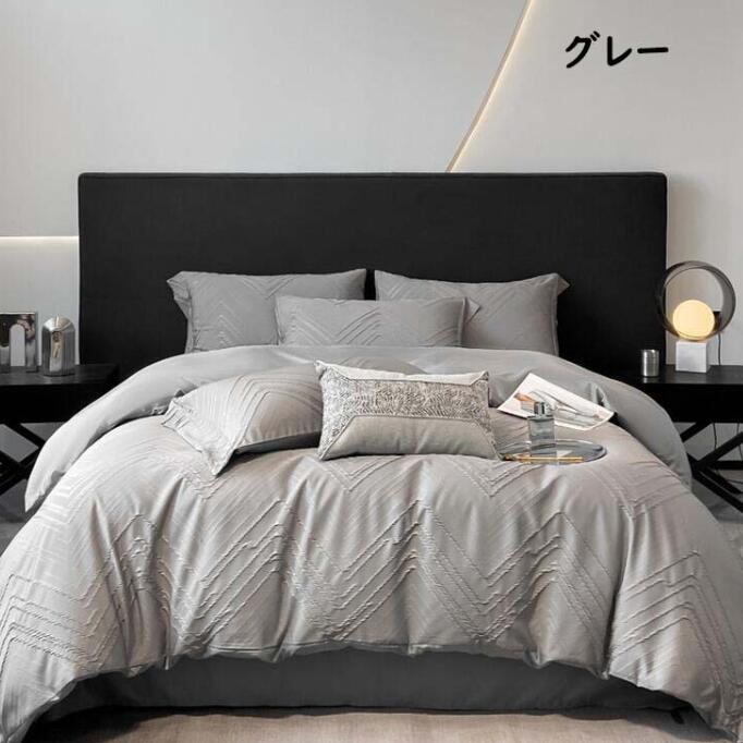 シーツ 掛け布団カバー 枕カバー 通気性 速乾 防ダニ ピロケース 洗濯可 寝具カバーセット シーツセッ..