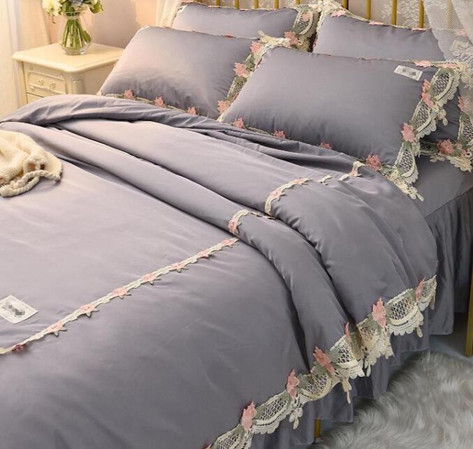 ト 肌触り良い きれいめ 布団カバー ベッドスカート 枕カバー セミダブル ダブル 春夏 抗菌防臭 洗濯可..