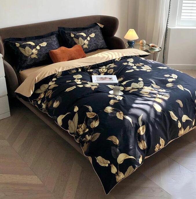 フラットシーツ 枕カバー 通気性 防ダニ 洗濯可 お洒落 モダン きれいめ 新作 寝具カバーセット プレゼ..