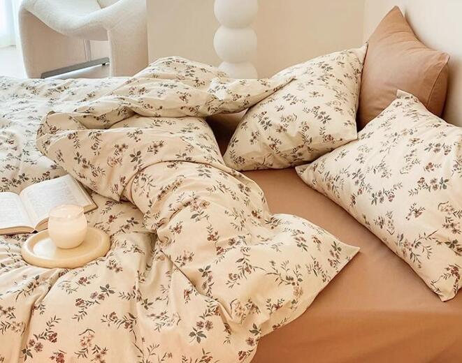 ーツ/フラットシーツ 通気性 柔らか 3点セット 4点セット 掛け布団カバー 枕カバー 寝具カバーセット 洗える 新生活 プレゼント [2]