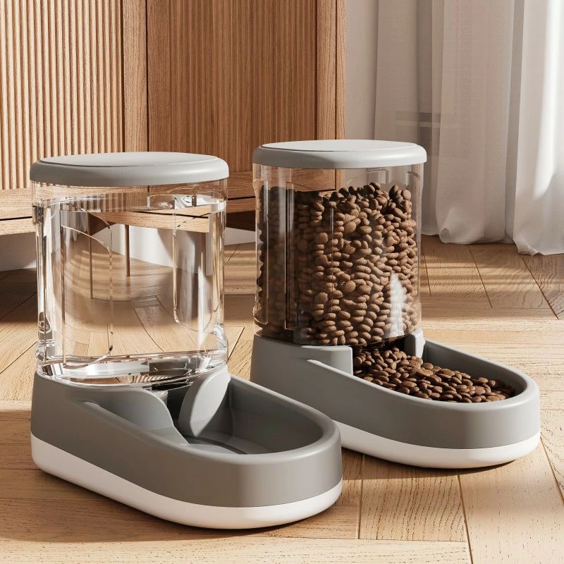 猫用自動給餌器、猫用自動給水器、猫の移動式噴水器、ペットの餌やりと水やりが一体化したマシン、静音ペットウォーターサーバー、猫の水飲み器具、小型ペットフィーダー、美しい?