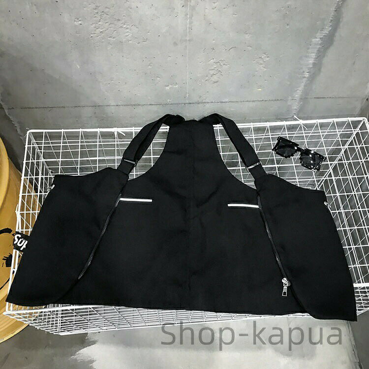 パブロ楽天市場店の斜め掛け 肩掛け バッグタックルベスト ワークマン キャンプベスト 釣り 登山 アウトドア 多ポケット バッグ 機能ベスト 重ね着 2WAY ーベスト 作業着 フィッシングベスト｜アングル2