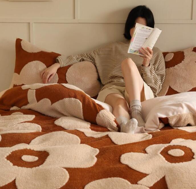 3点4点セット ボックスシーツ/フラットシーツ 掛け布団カバー 寝具カバーセット あったか 静電気防止 柔らか 洗える プレゼント