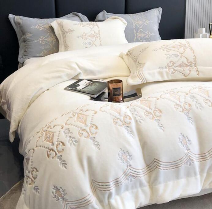 冬 フランネル 掛け布団カバー ボックスシーツ/フラットシーツ 枕カバー 寝具カバーセットらか 洗える ..