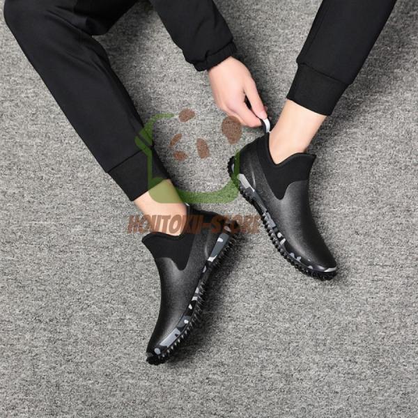 靴 滑らない レインブーツ 男女兼用 雨の日 梅雨対策 春 防水 エンジニアレイン靴 男性用 おしゃれ 作..