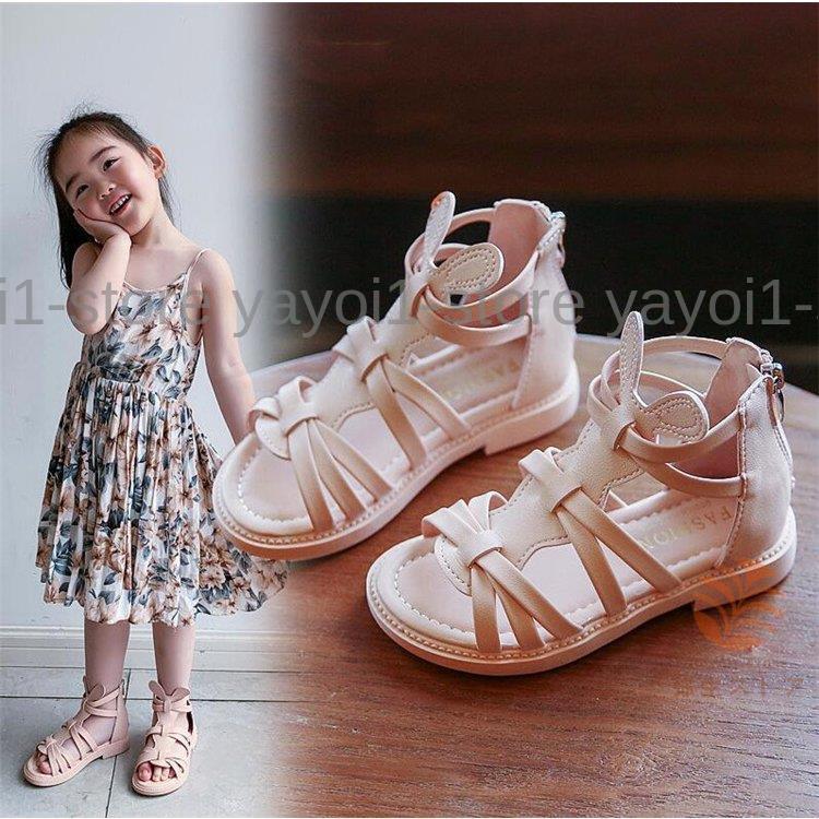 キッズサンダル 女の子 リボン サンダル 子供シューズ 子供靴 キッズ 七五三 発表会入学式 夏新作 韓国風 可愛い オシャレ