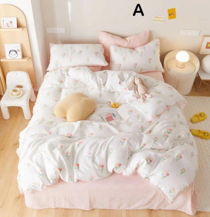 け布団カバー 枕カバー 通気性 速乾 防ダニ 抗菌防臭 柔らかい 肌に優しい 四季通用 きれいめ ピロケー..