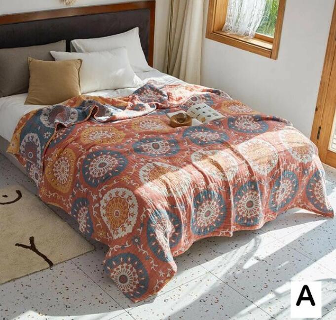 ん ベビー 優しい肌触り 通気性 吸水 軽量 快適 安眠 タオルケット ひざ掛け ブランケット 肌掛け ギフ..