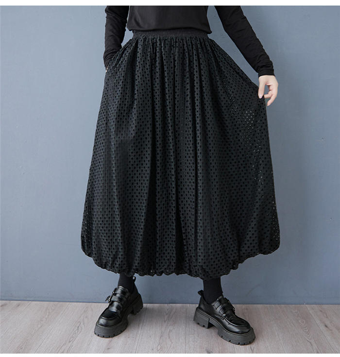スカート フレアスカート aライン ウエストゴム 大人 可愛い ボトムス カジュアル 体型カバー 着痩せ 通勤 オフィス ブラック 黒