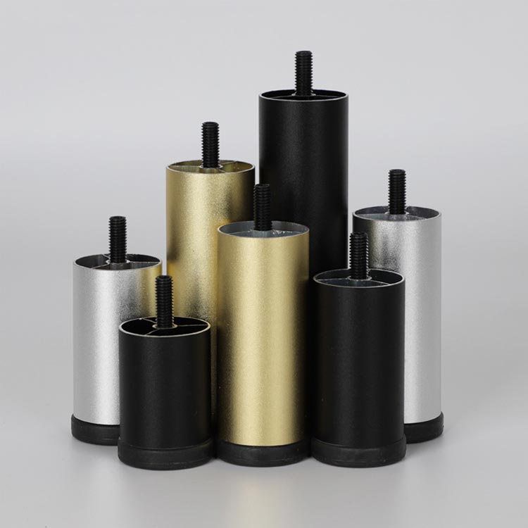 合金 家具脚 高さ調整 4本セット アジャスター付 継ぎ脚 M8規格 20cm ソファ アルミ 脚セット 6cm 8cm 10cm 12cm 15cm 18cm 家具足 [2]