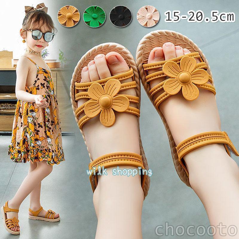 子 子供 キッズ ビーチサンダル 人気 おしゃれ 歩きやすい 小学生 子ども靴 リボン 夏 キッズシューズ 幼稚園 入学式 カジュアル