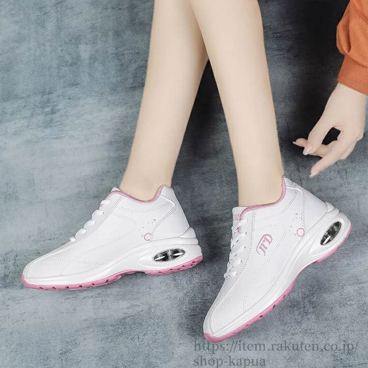 シューズ 婦人 女性 靴 運動靴 スニーカー PUレザー レディース ゴルフシューズ スポーツ 防水 パーク..