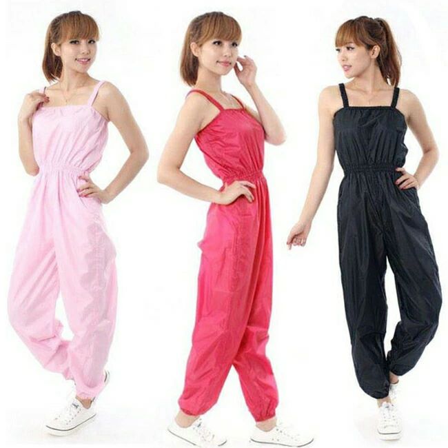 サロペット オーバーオール ロングパンツ 発汗パンツ ボディースーツ レディース ウエストゴム 女性 代..