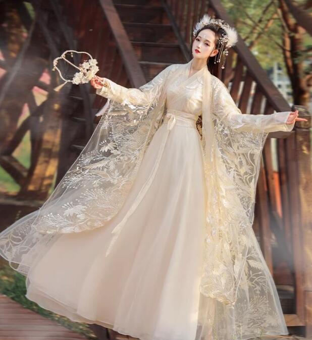 古代 唐朝 時代劇 貴妃 姫様 コスチューム 可愛い チャイナ服 チャイナドレス 振袖羽織付き 中華衣裳 ..