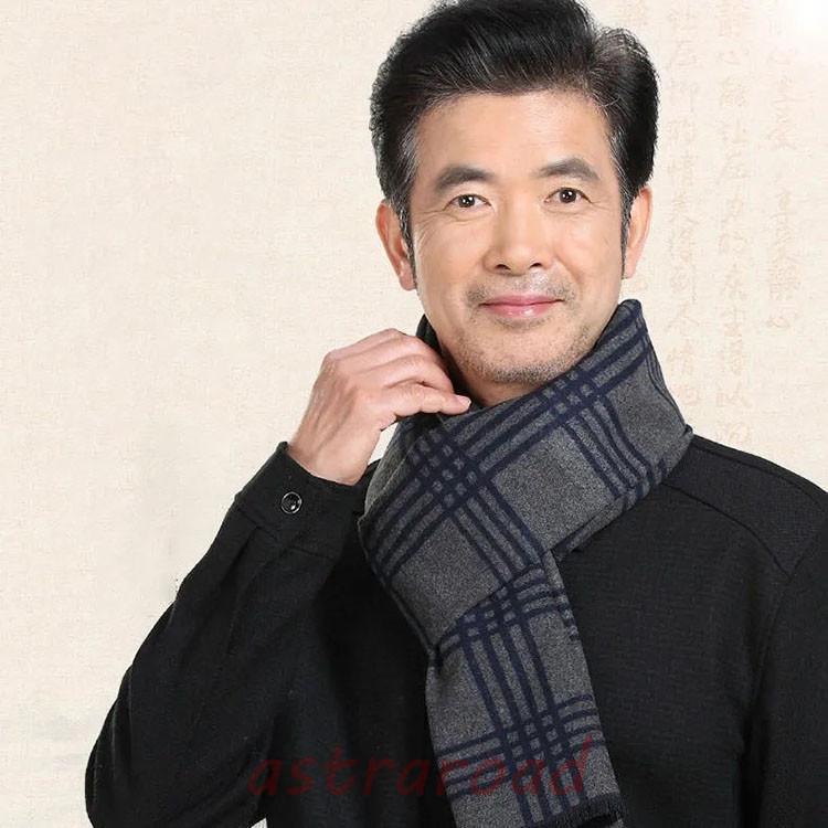 防寒対策 定番 エレガント カジュアル ビジネス 男性用マフラー 暖かい 冬物 ストール メンズ マフラー..