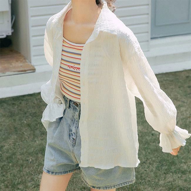 ン 羽織る 薄手シャツ レディース 冷房対策 カーディガン 薄手 白 シースルー 春夏 ブラウス uvカット シフォン肩掛け トップス