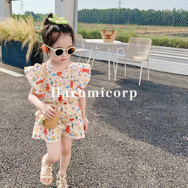 ベビー服 女の子 セットアップ キッズ 90 100 110 120 130cm 子供服 上下セット t...