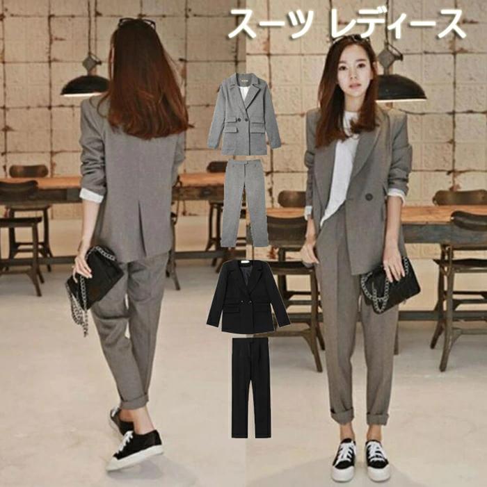 レディーススーツ セットアップ フォーマル入学 ビジネススーツ 大きいサイズ レディース パンツスーツ 洗える セレモニースーツ