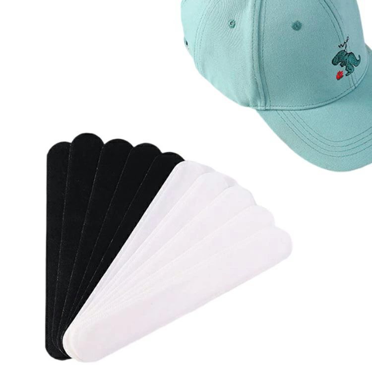 100枚入り 帽子 ファンデ 汚れ防止 キャップライナー キャップ 汗染み 防止 吸汗シート 汗取りテープ 帽子 汗ファンデーションガ