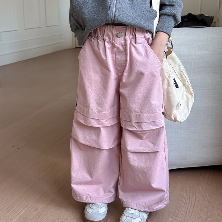 送料無料 子供服 子ども服 キッズ ワイドパンツ ジーパン ハイウエスト ロングパンツ 長ズボン ボトムス 女の子 ガール 男の子 ボーイ カジュアル ゆったり 韓国 ジュニア 90cm 100cm 110cm 120cm 130cm 14...