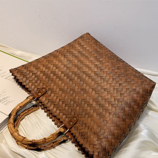 トートバッグ ハンドバッグ 手提げバッグ レディース 夏 新作 大容量 軽量 かごバッグ トート おしゃれ 大人可愛い きれいめ トートバッグ かごバッグ 通勤 通学 シンプル カジュアル シンプル 上品 デート サブバッグ リゾート プール ブラウン ベージュ ワンサイズ