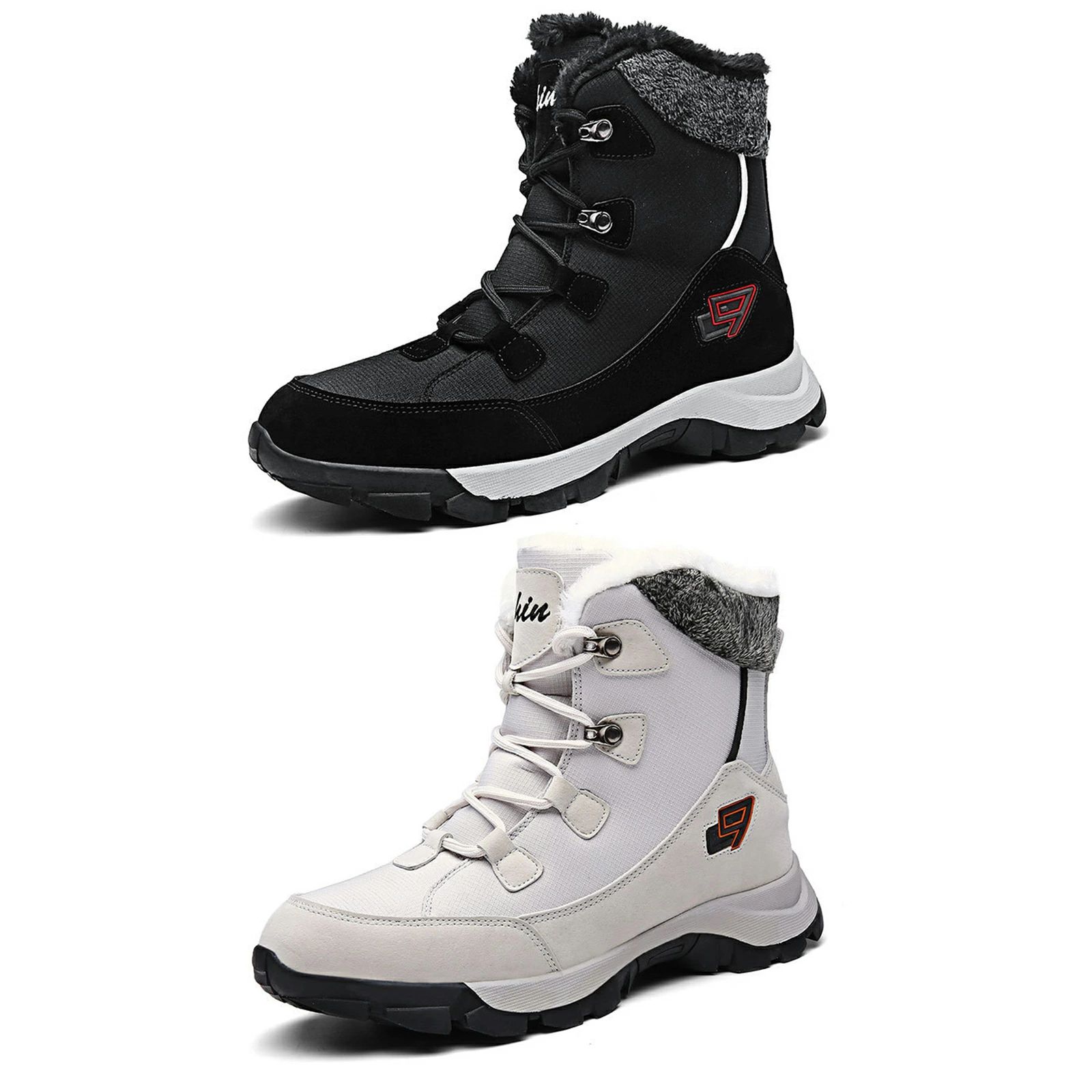 ムートンブーツ レディース メンズ スノーブーツ 大きいサイズ シンプル 可愛い 冬用ブーツ ショート ブーツ 防寒靴 ウインター(4.0)