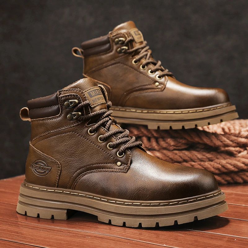 バイクシューズ メンズ レディースライディングブーツ 本革 牛革 ライダーブーツ ハイカット バイク用 ライディングシューズ 厚