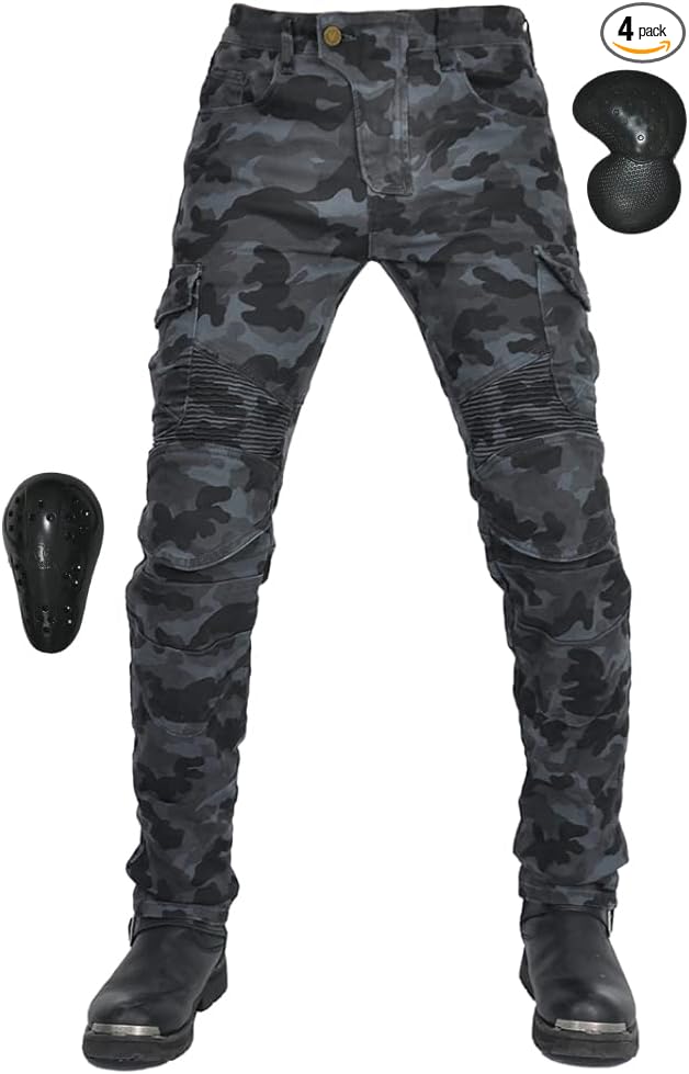 バイク用パンツ メンズ ライディングパンツ ライダースパンツ プロテクター付き カーゴパンツ レーシングパンツ 耐磨 バイクズボ