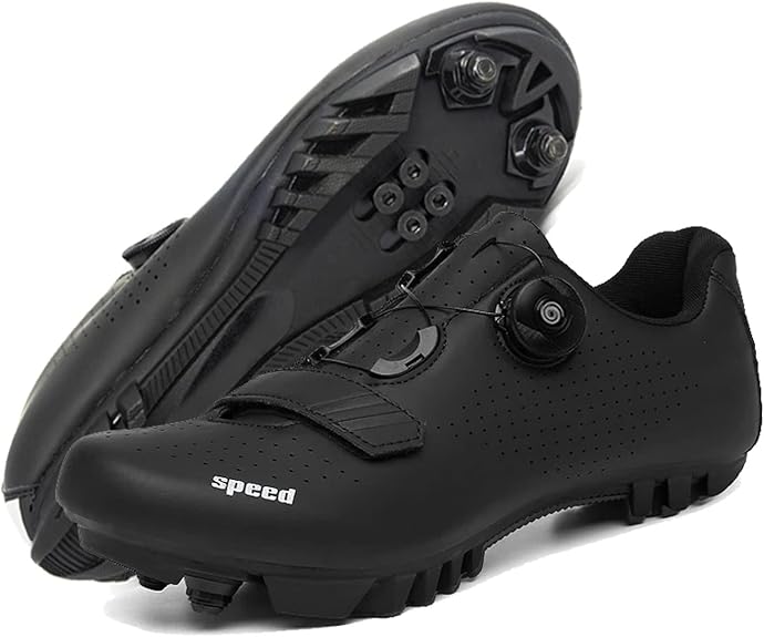樂天商城 - メンズバイクシューズ 対応シューズ ロードバイク MTBサイクリング靴 ビンディングシューズ 結ばない靴紐 ベルクロ 滑りにく