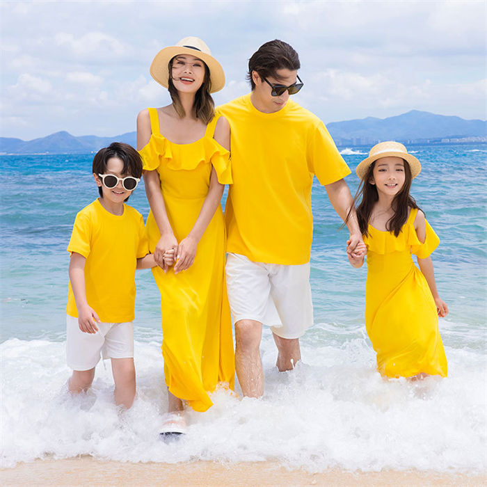 Rakuten - 親子コーデ 親子 ペアルック メンズ Tシャツ レディースワンピース リンクコーデ 親子 セット 親子お揃い 親子服 カップル ペア