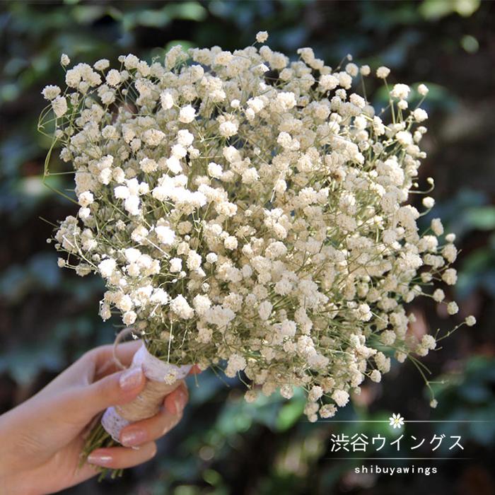 ウエディングブーケ かすみ草 ウェディングブーケ 結婚式 ブライダルブーケ 花嫁 ブーケ クラッチブーケ 手作り 二次会 ドライフ