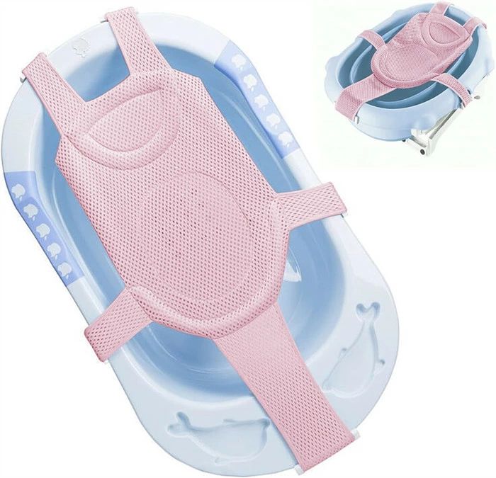 ベビーバス ネット ベビー用 入浴ネット 赤ちゃん ベビーバスネット 入浴をサポート 滑り止め メッシュ ベビーを保護 安全お風呂