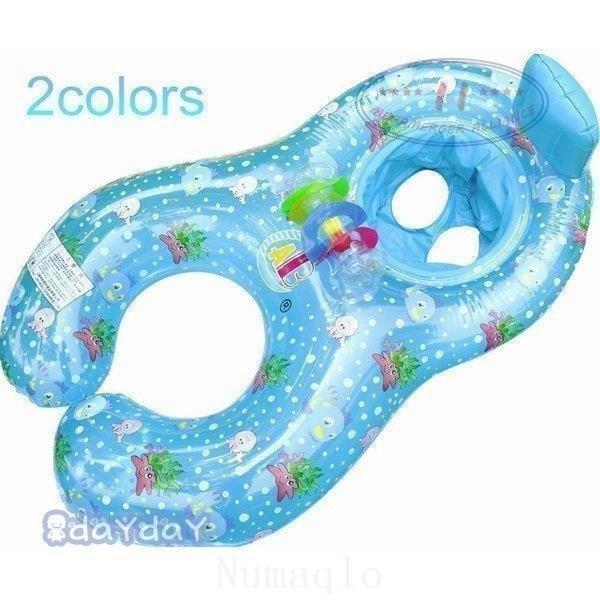 浮き輪 親子浮き輪 二人用 足入れ 浮き輪 席付き 背もたれ おもちゃ付き ベビーボード 温泉プール