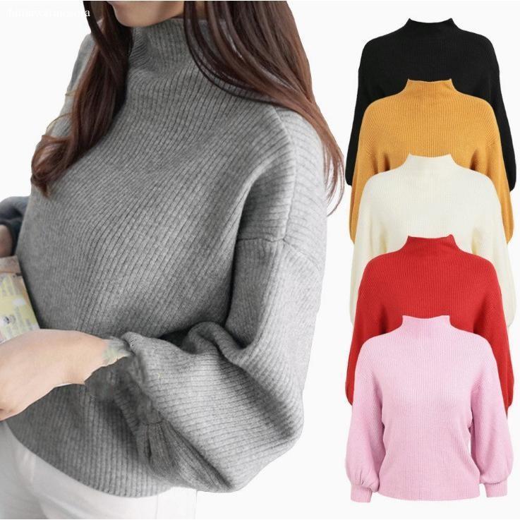 ニットセーター レディース トップス 長袖 ドルマンスリーブ プルオーバー 無地 セーター ニットソー ハイネック