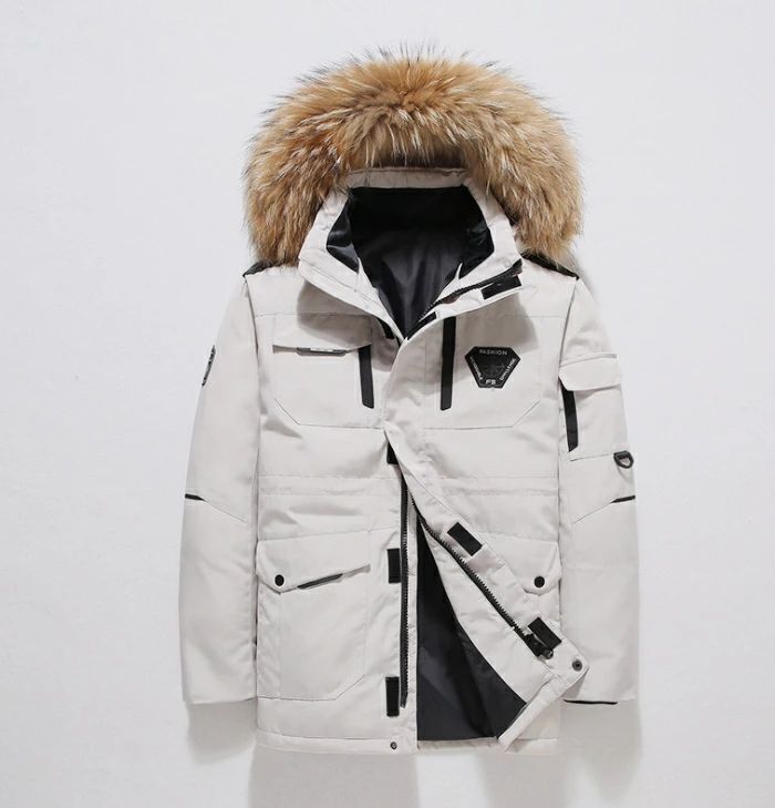 【送料無料】ダウンジャケット　メンズ　ダウン　暖かい　アウター　あったか　メンズダウンジャケット　軽量　フード付き　ハイ